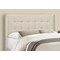 Monarch Specialties Bed, Queen Size, Bedroom, Upholstered, Beige Linen Look, Chrome Metal Legs I 6041Q - alternate 6